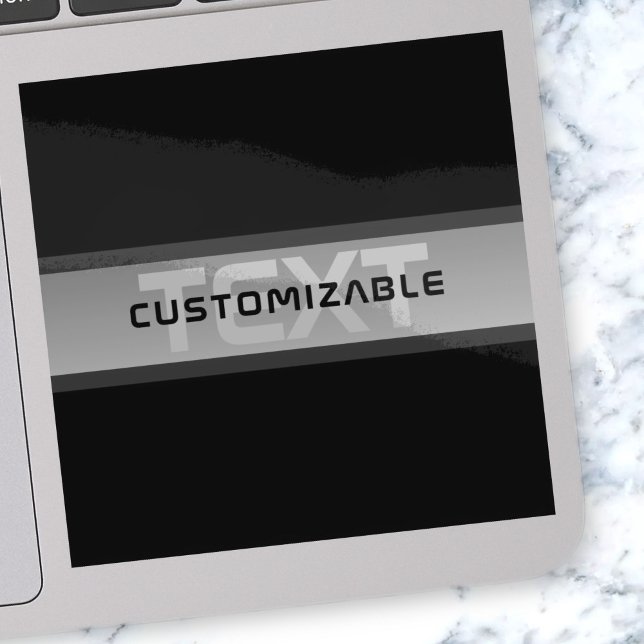 Modern Customizable Layered Text | Black & Grey (Creator Uploaded)