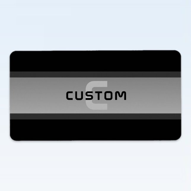Modern Customizable Layered Text | Black & Grey Label (Creator Uploaded)