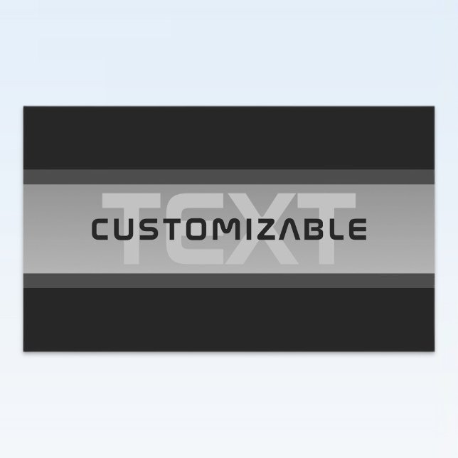 Modern Customizable Layered Text | Black & Grey Sticker (Creator Uploaded)