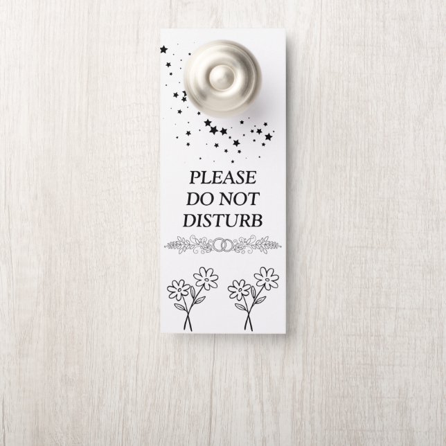 Modern Customize  Do Not Disturb Door Hanger (On Knob)