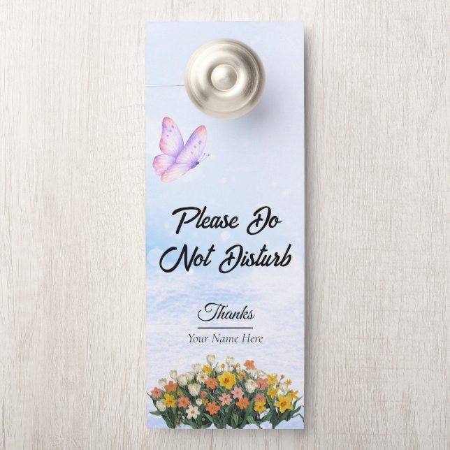 Modern Customize Do Not Disturb Door Hanger (On Knob)