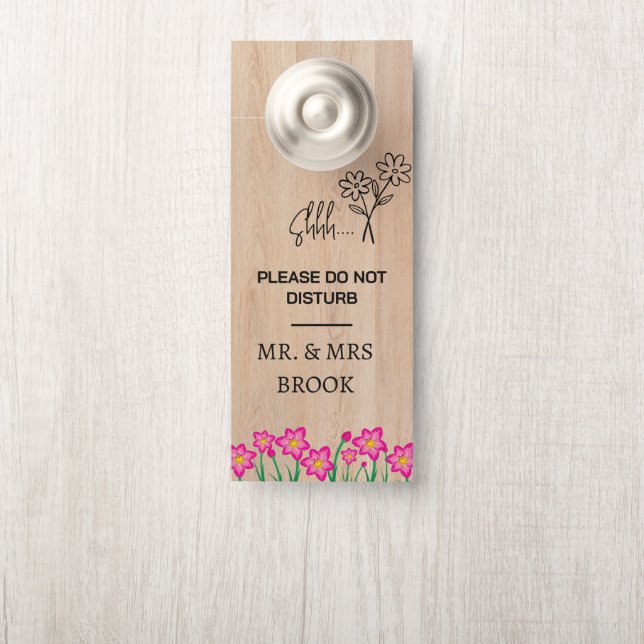 Modern Customize Do Not Disturb Door Hanger (On Knob)