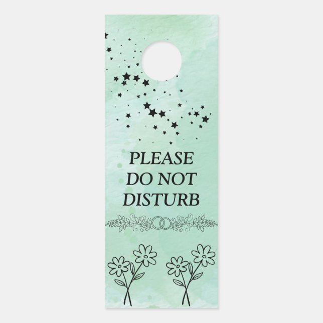 Modern Customize  Do Not Disturb Door Hanger (Front)