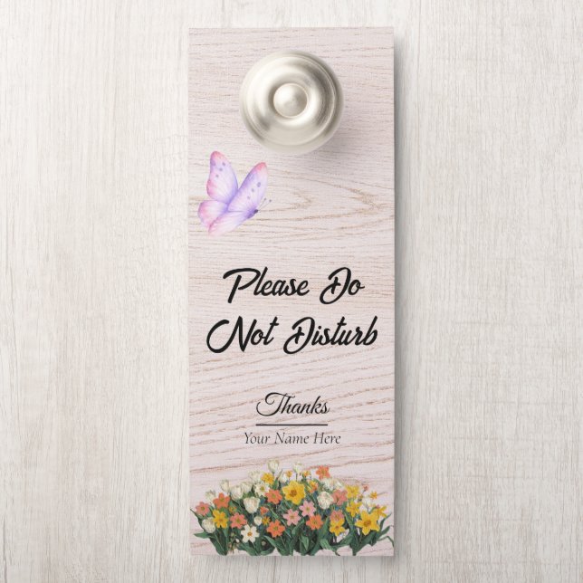 Modern Customize Do Not Disturb Door Hanger (On Knob)