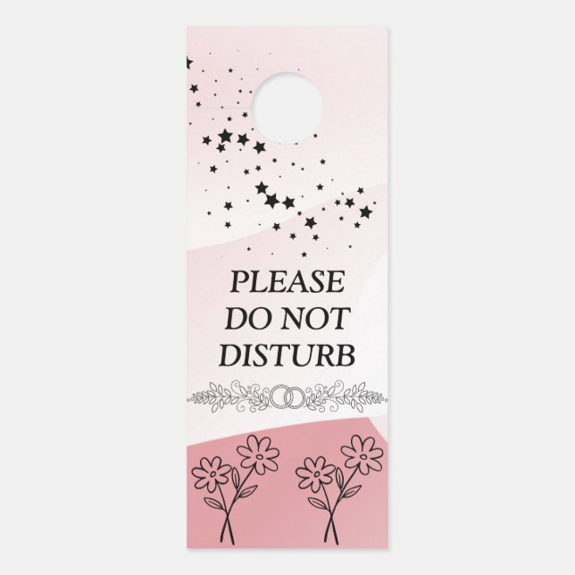 Modern Customize  Do Not Disturb Door Hanger (Front)