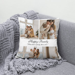 Modern Customized Happy Family college  Throw Pillow