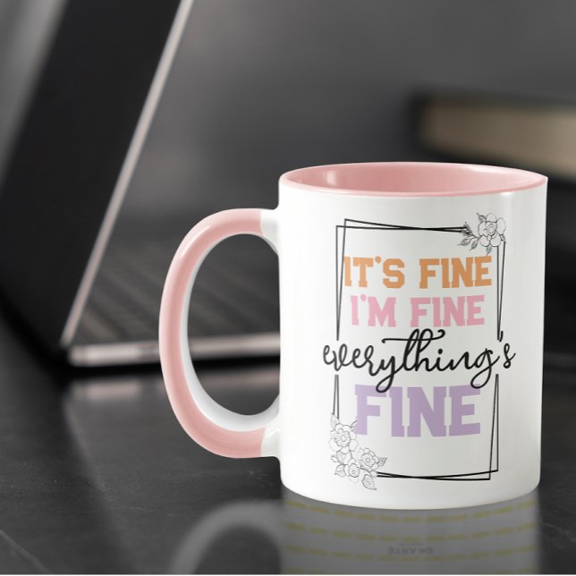 Modern Customized Typography Quote Colourful Fonts Mug (personalized coffee mug)