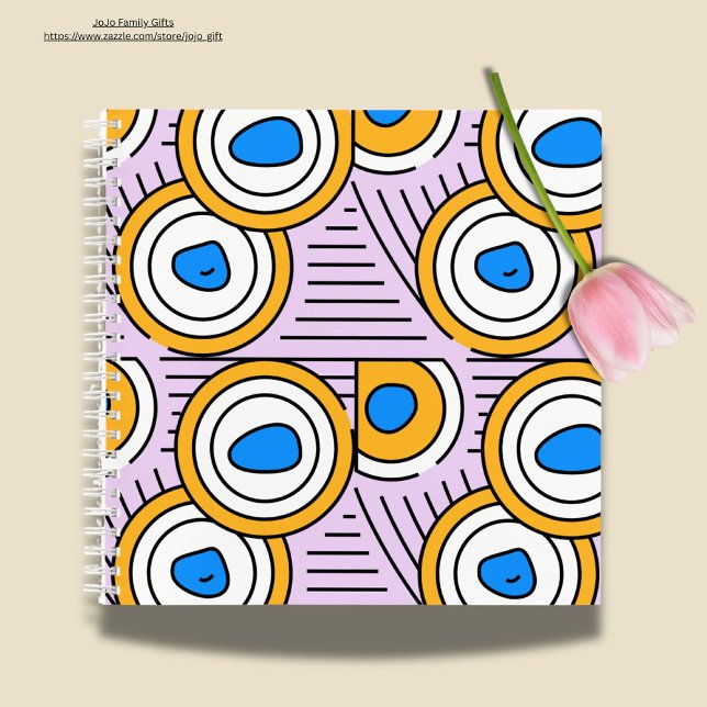 Modern cute abstract artwork in purple blue notebook (Elegant purple background with abstract pattern.)