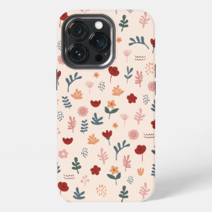 Modern Cute Aesthetic Flower Pattern iPhone 13 Pro Case