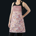 Modern Cute Assorted Pink Rainbow Calligraphy Apron<br><div class="desc">Modern Cute Assorted Pink Rainbow Calligraphy Personalized Apron. Perfect gift for girl friends,  mom,  grandma and cook enthusiasts.</div>