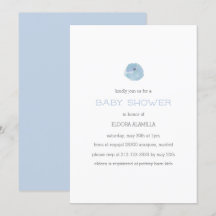 Modern cute blue gender neutral baby shower