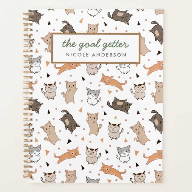 Modern Cute Cat Planner (Front)