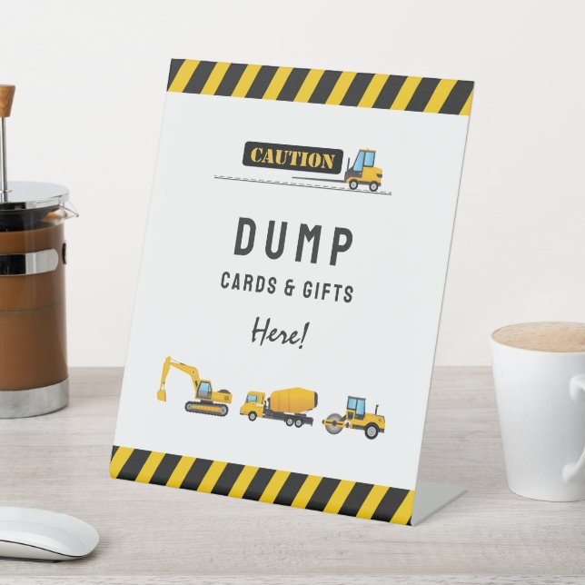 Modern Cute Construction Cards and Gifts Signs (In SItu)