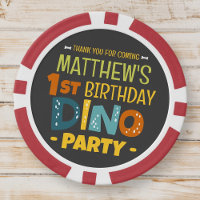 Modern Cute Dino Dinosaur Kid's Birthday Thank You