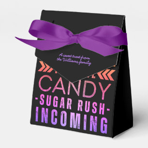 Modern Cute Halloween Candy Treat Personalized Favor Box