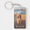 Modern Cute Hearts Personalized Two Photo | White