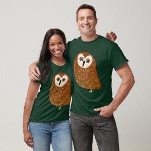 Modern cute northern saw-whet owl T-Shirt