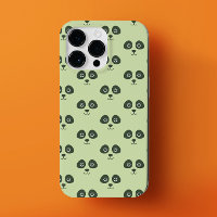 Modern Cute Panda Face Light Green 