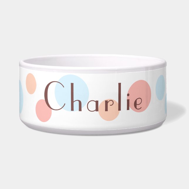 Modern Cute Simple Dots Pastel Personalized (Front)