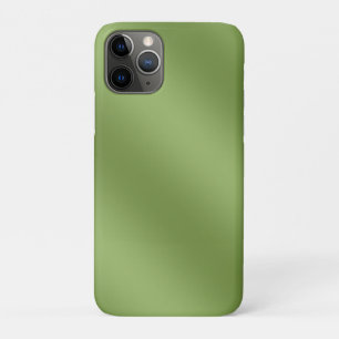 Modern cute Solid Green gradient Wave pattern iPhone 11 Pro Case