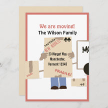 Modern Cute We Are Moving Announcement