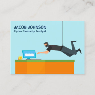 Modern Cyber Security Analyst Business Card
