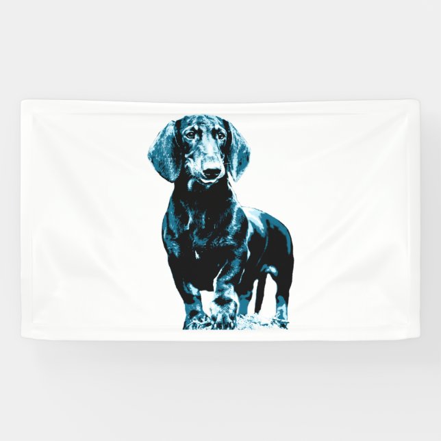 Modern dachshund design   banner (Horizontal)