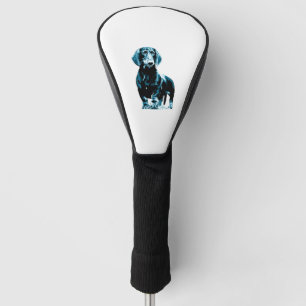 Modern dachshund design   golf head cover
