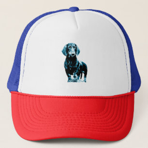 Modern dachshund design   trucker hat