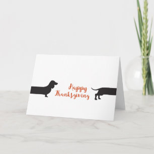 Modern Dachshund Halloween Card