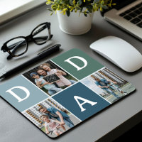 Modern 'DAD' 3 Photo Gift
