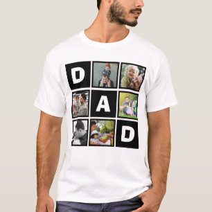 Modern Dad 6 Photo Collage T-Shirt