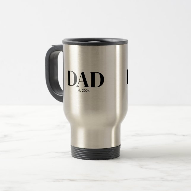 Modern Dad Established  Travel Mug (Front Left)