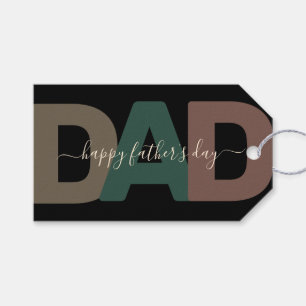 Modern "Dad" Father's Day Gift Tags