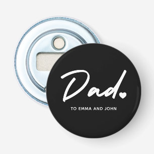 Modern Dad Script Kid's Name Bottle Opener
