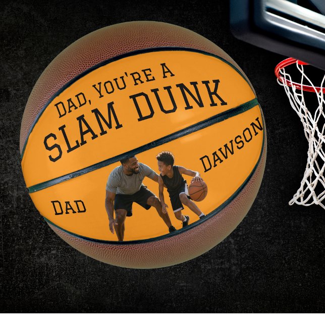  Modern Dad, your a slam dunk! Personalize Basketball (Creator Uploaded)