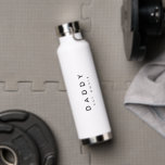 Modern DADDY Roman Numerals Water Bottle<br><div class="desc">Celebrate the special moments with our modern "DADDY" Roman Numerals Year Become Father customisable gift. Perfect for dads, step dads, and grandpas, this unique piece allows you to customize the year and replace "DADDY" with your chosen word like dad or grandpa. Whether it's a birthday gift or to commemorate the...</div>