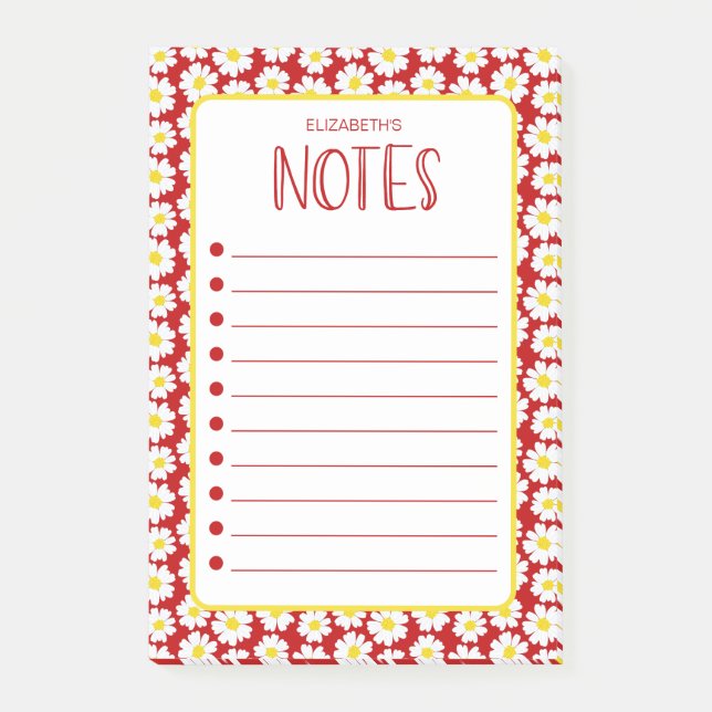 Modern Daisies Notes (Front)