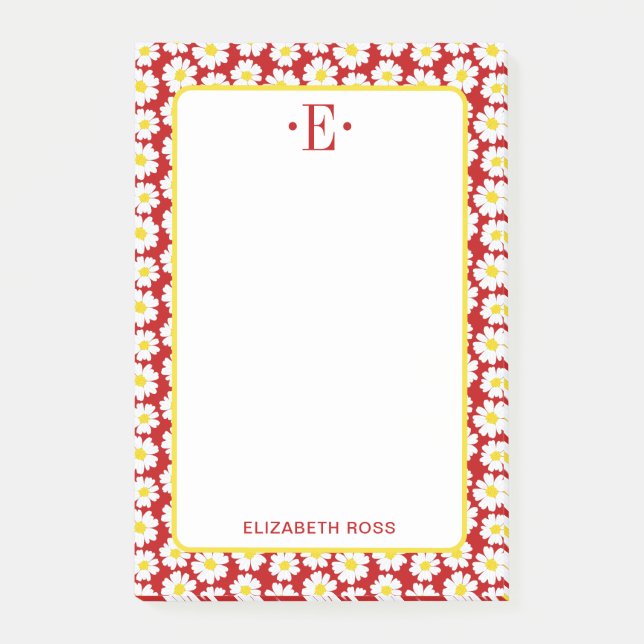 Modern Daisies Post-it Notes (Front)