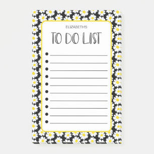 Modern Daisies To Do List Post-it Notes