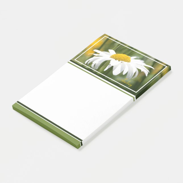 Modern Daisy Photograph Post-it Notes (Angled)