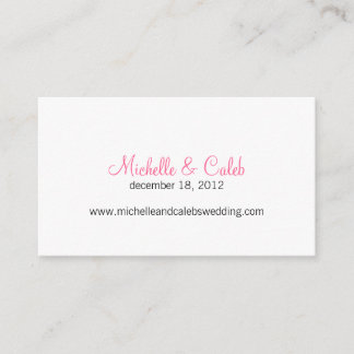 modern daisy wedding website enclosure card