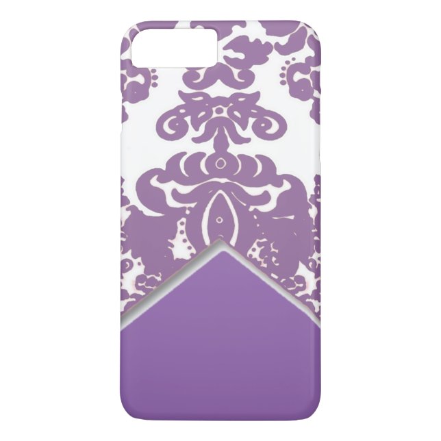 Modern Damask Design Phone Case (Back)