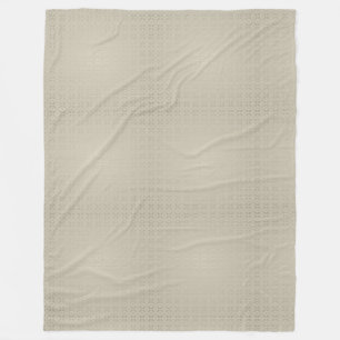 Modern Damask Elegant Design Beige Colour Harmony Fleece Blanket