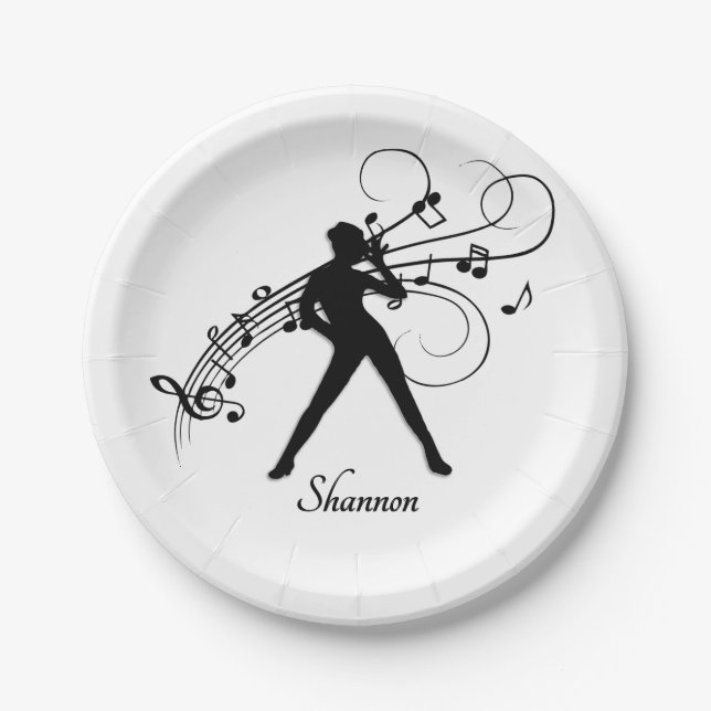 Modern Dance Paper Plate (Front)