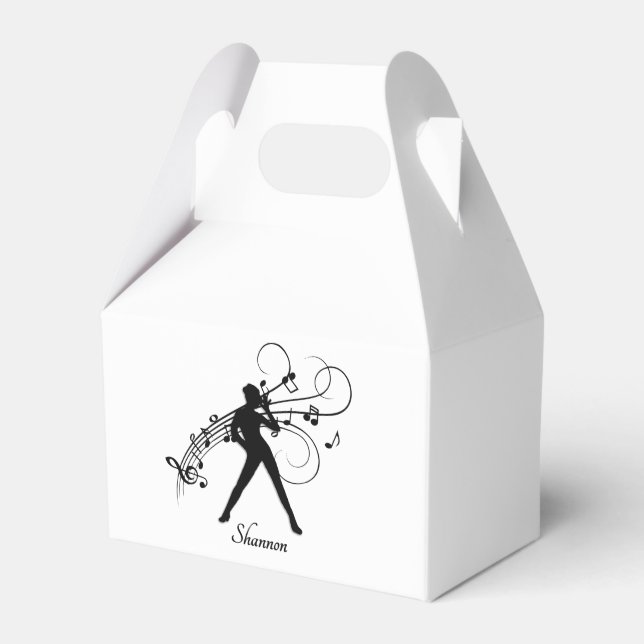 Modern Dance Personal Favor Box (Front Side)