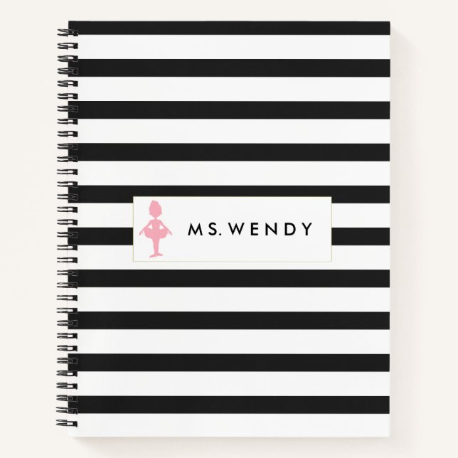 Modern Dance Teacher Personalized Notebook (Front)