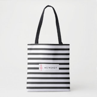 Modern Dance Teacher Personalized Tote Bag