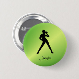 Modern Dance with Name  2 Inch Round Button