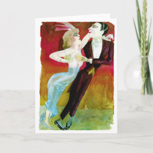 Modern Dancing Couple by Otto Dix Card